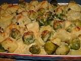Brussel sprouts/potato bake