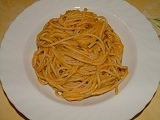 Spaghetti w.pumpkin sauce
